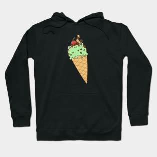 Mint & Choco Frog Ice Cream Hoodie